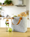 Boodschappentas Hunter | Vilt | Lange hengsels