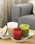 Kaars Josiah | Glas met bamboe deksel | Sojawas | 280 g