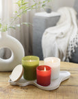 Kaars Josiah | Glas met bamboe deksel | Sojawas | 280 g