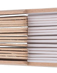 Handwaaier Rosanne | Stof | Houten handvat