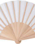Handwaaier Rosanne | Stof | Houten handvat