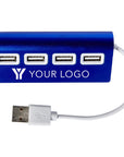 USB-hub Leo | Aluminium | 4 poorten