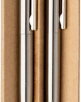 Schrijfset Fritz | Rvs | Draaibalpen en rollerball