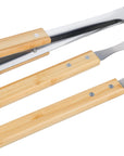 Barbecueset Kaitlyn | Rvs | 3 st | Houten handvatten