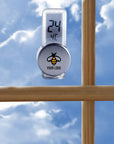 Thermometer Roxanne | Kunststof | Zuignap | Zilver