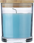 Kaars Riven | Glas met bamboe deksel