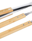 Barbecueset Kaitlyn | Rvs | 3 st | Houten handvatten