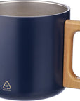 Mok Dwight | Rvs | Houten handvat | 400 ml