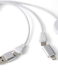 Sleutelhanger met oplaadkabels Mei | Bamboe | Met smartwatchlader