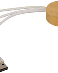 Sleutelhanger met oplaadkabels Mei | Bamboe | Met smartwatchlader