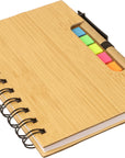 Notitieboek Niall | Bamboelook | Met notitieblaadjes en balpen