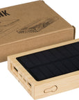 Powerbank Elz | Bamboe | Solar | 10.000 mAh