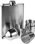 Heupflaconset Brittany | Rvs 304 | 220 ml | 4 bekers