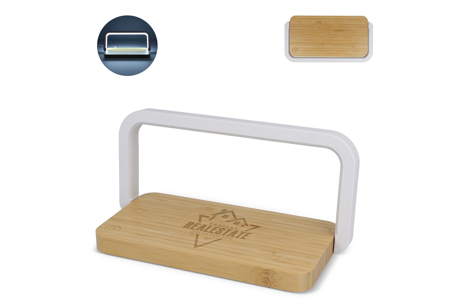15W Draadloze Oplader met Dimbare LED Lamp - JEFFS. Merchandise