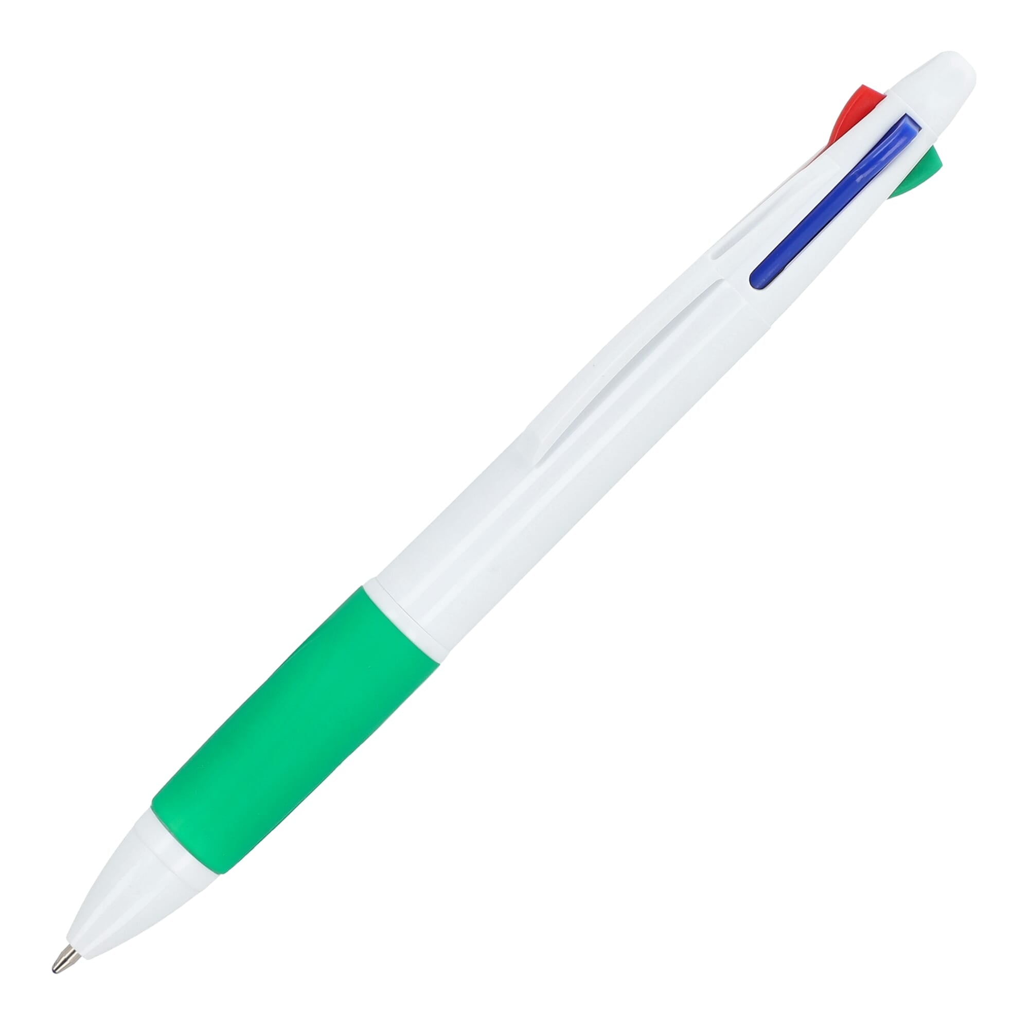 4-kleuren balpen met grip - JEFFS. Merchandise