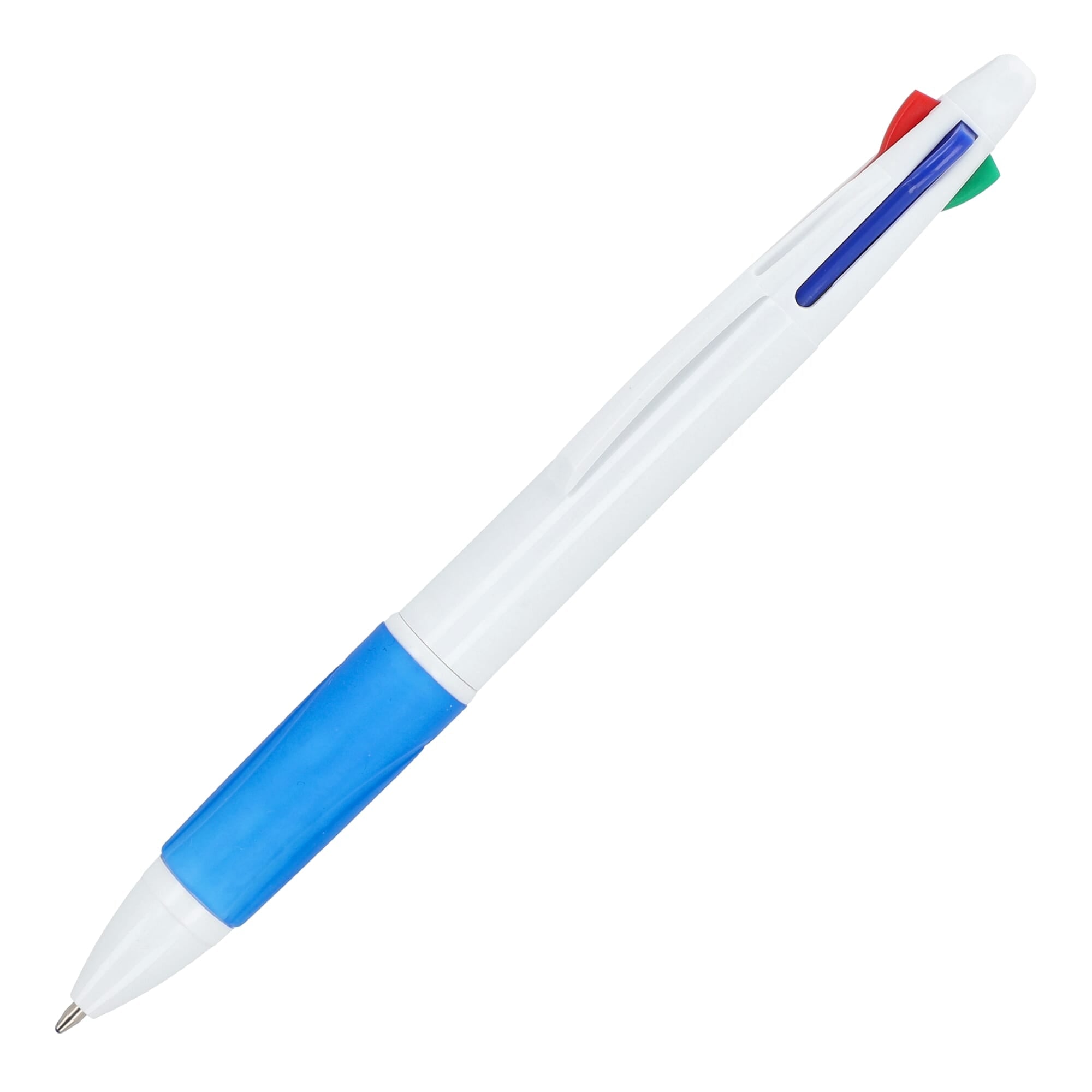4-kleuren balpen met grip - JEFFS. Merchandise