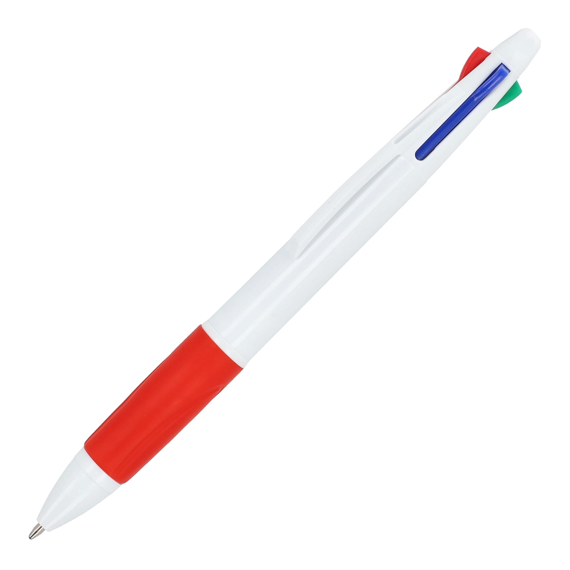 4-kleuren balpen met grip - JEFFS. Merchandise