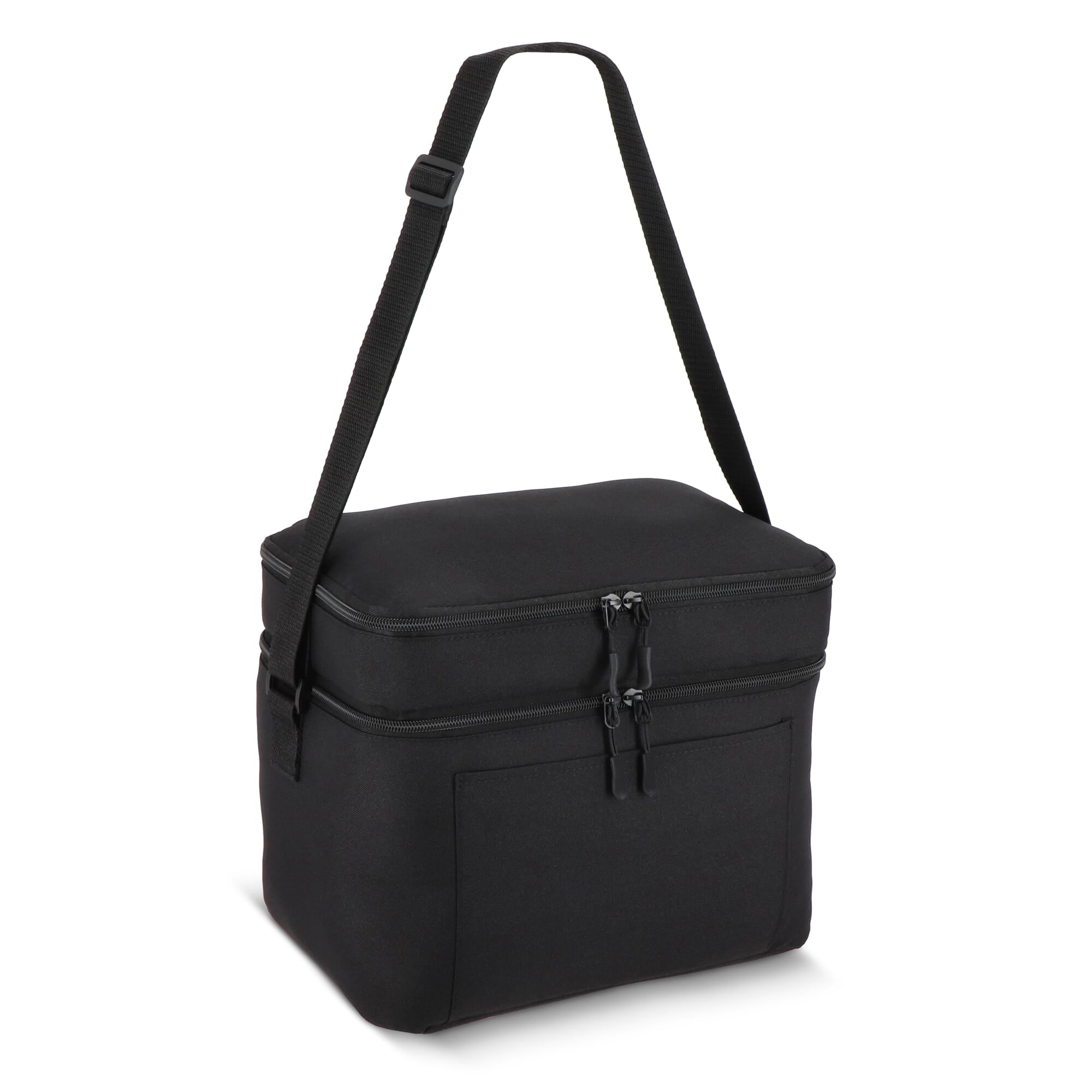 600D gerecycled PET koeltas met twee vakken 30 x 20 x 24 cm 12 L - JEFFS. Merchandise