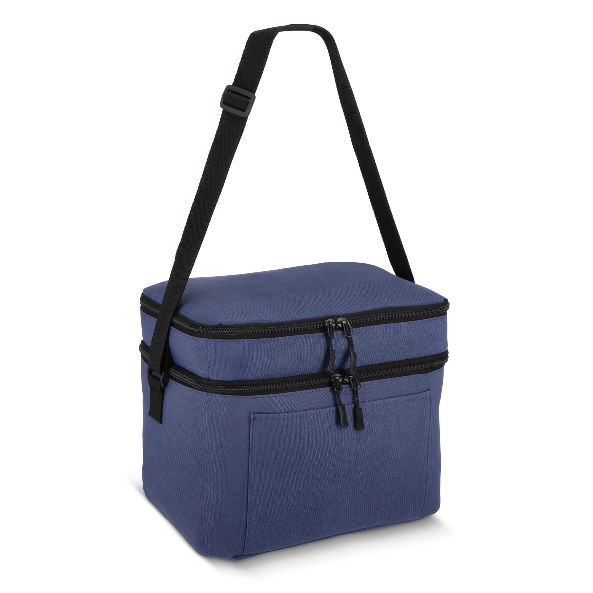 600D gerecycled PET koeltas met twee vakken 30 x 20 x 24 cm 12 L - JEFFS. Merchandise