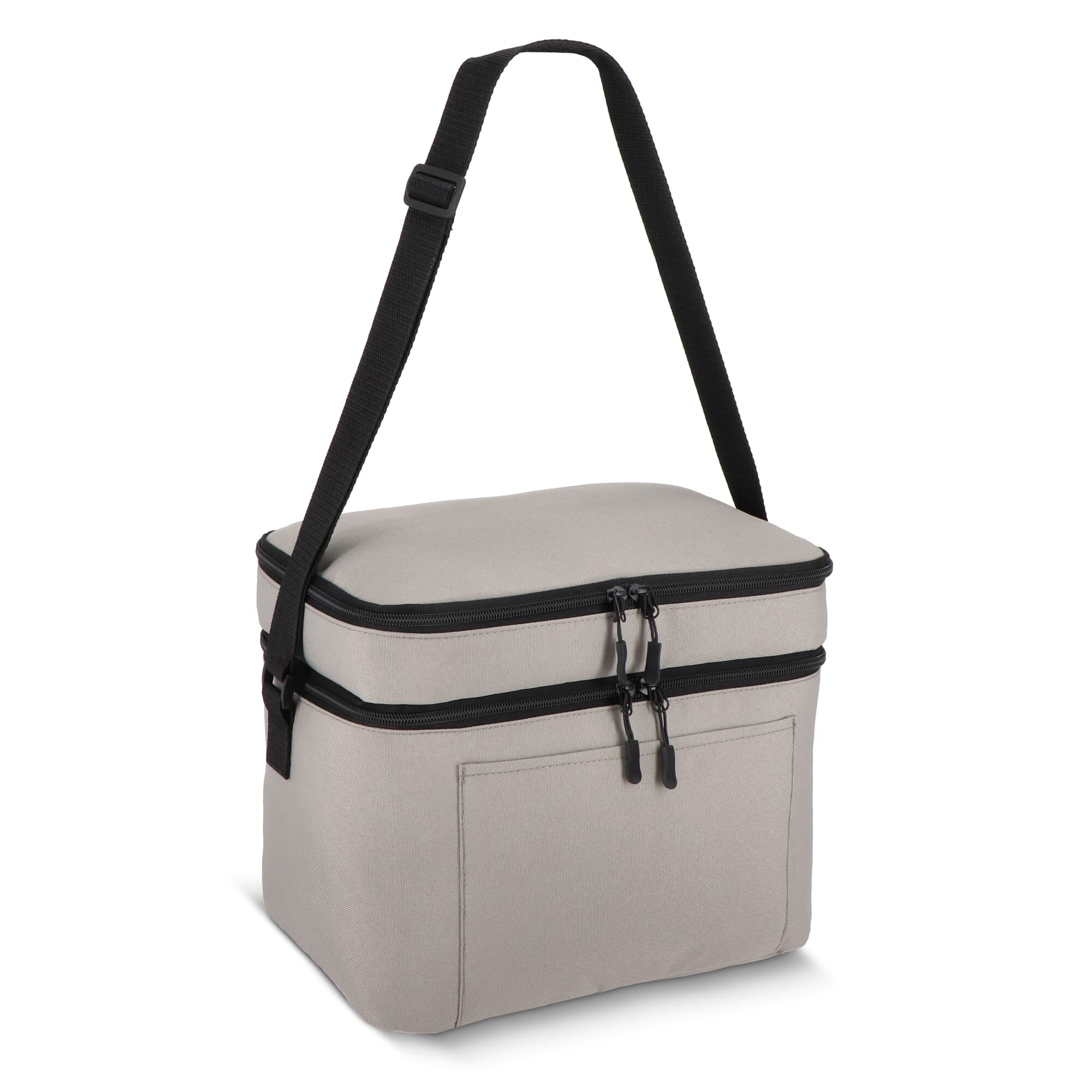 600D gerecycled PET koeltas met twee vakken 30 x 20 x 24 cm 12 L - JEFFS. Merchandise