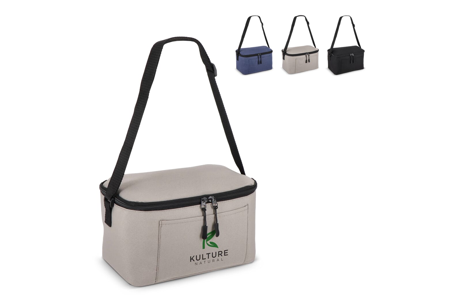600D gerecycled PET koeltas voor 6 blikjes 25 x 14.5 x 15.5 cm 5 L - JEFFS. Merchandise