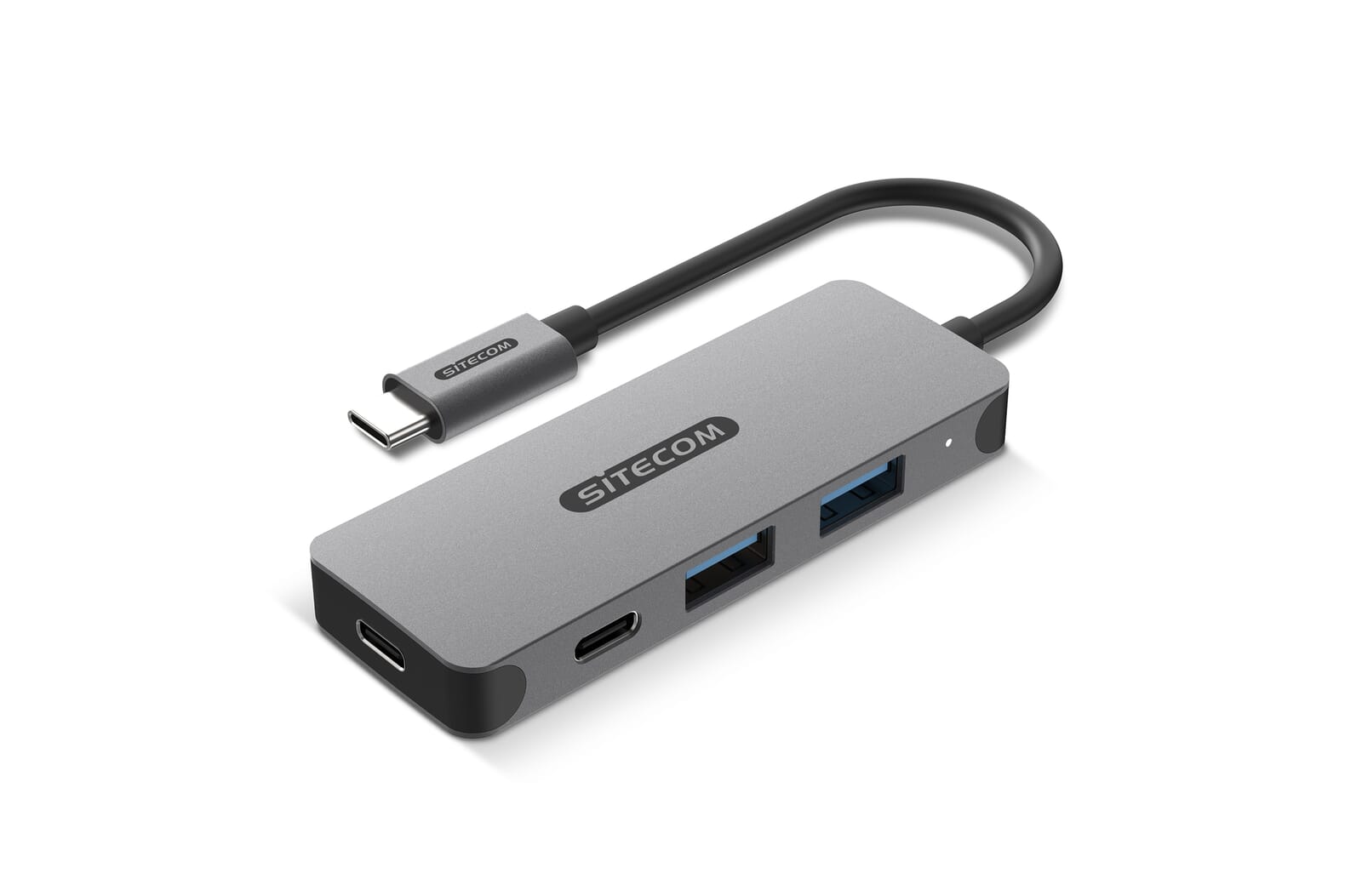 Sitecom CN-5010 USB-C to 2x USB-A + 2x USB-C Hub Grijs