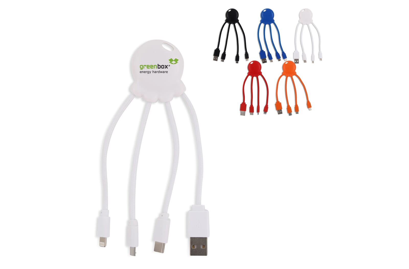 2087 | Xoopar Eco Octopus Oplaadkabel Wit