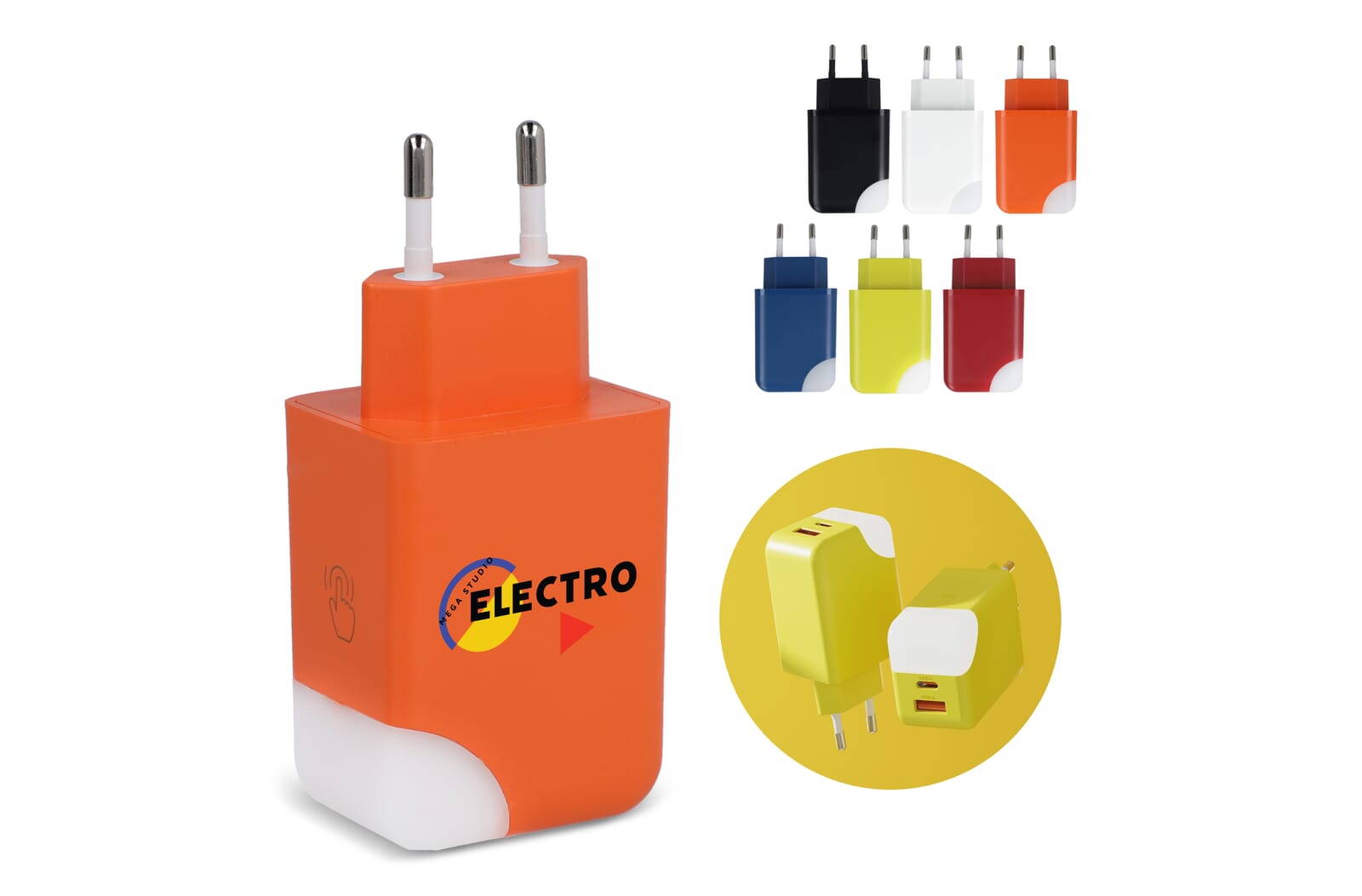 Xoopar Ice-G 65W GaN stroomadapter Wit