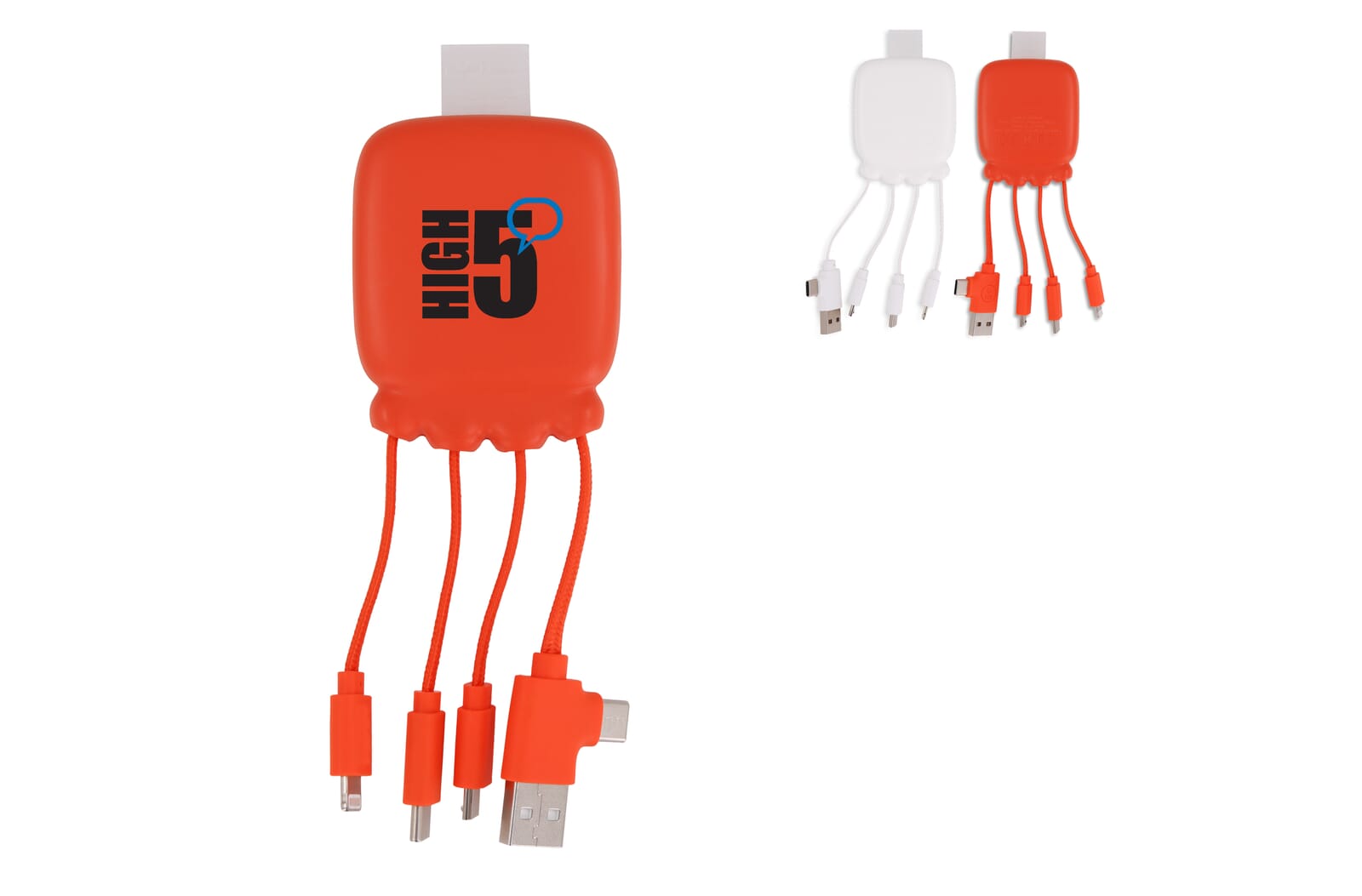 3192 | Xoopar Octopus Gamma 2 Powerbank met Bio Oplaadkabel 3000mAh Wit