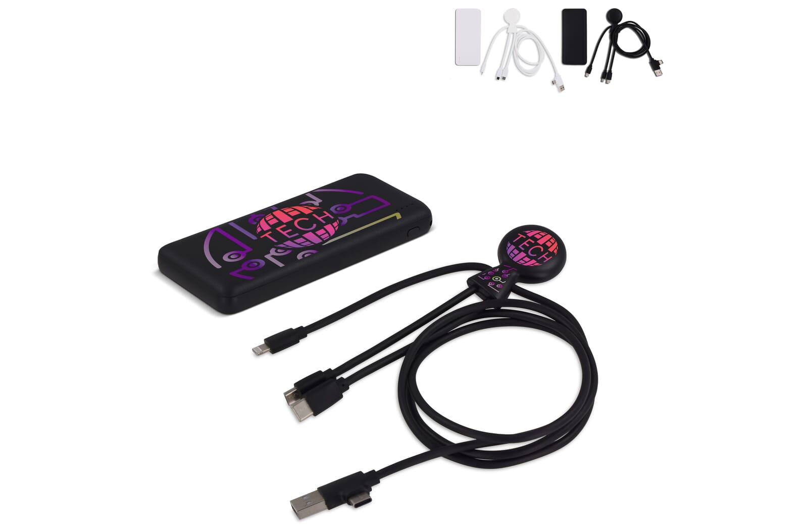 3199 | Xoopar Mr. Bio Powerbank and Cable pack 7000mAh Wit