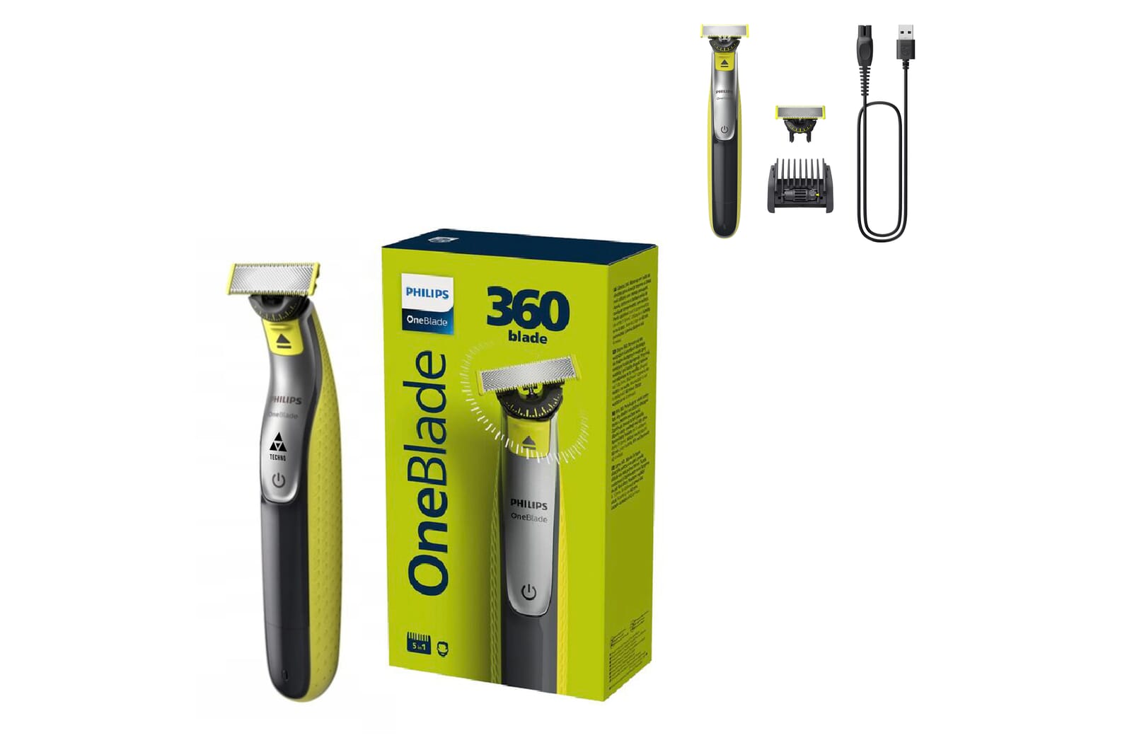 Philips OneBlade 360 Grijs / Groen