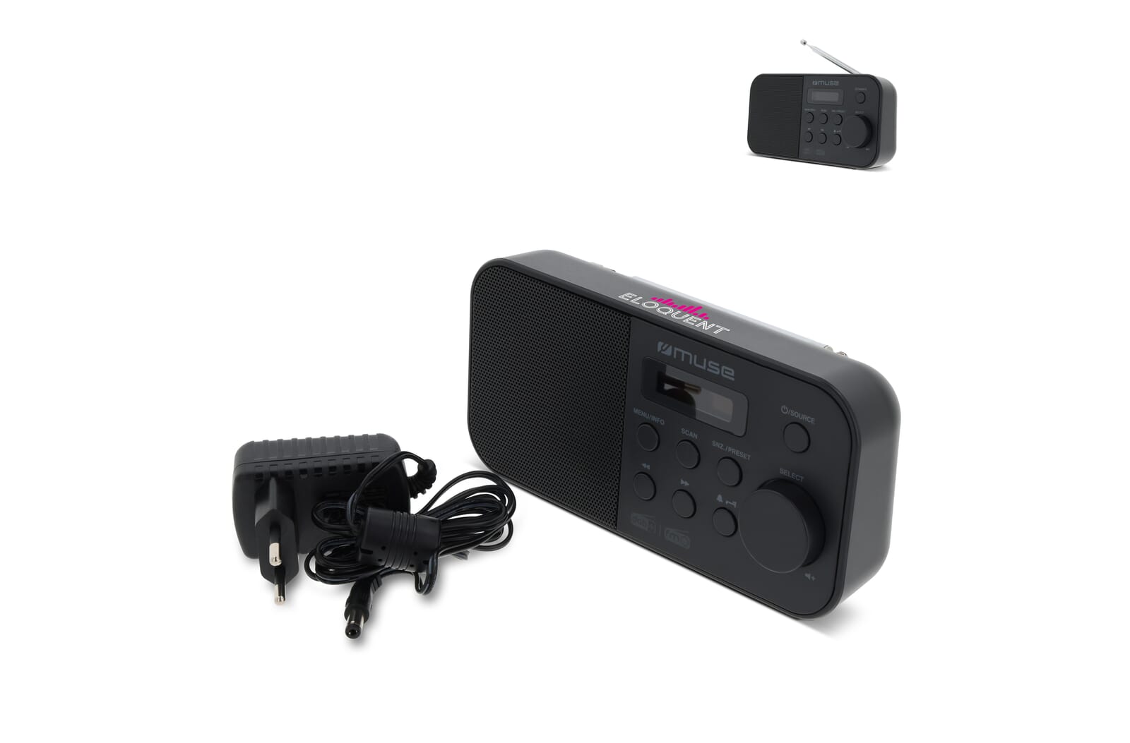 M-109 DB | Muse Portable Radio FM/DAB+ Grijs