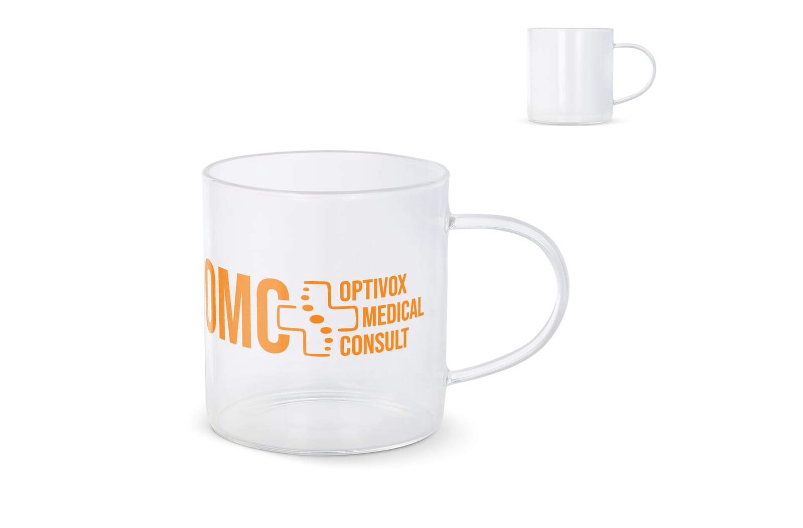 Koffieglas met handvat Vardez 300 ml Transparant