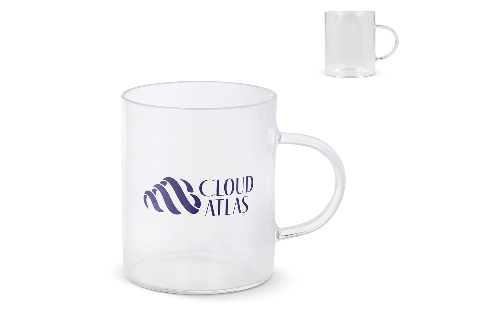 Koffieglas met handvat Vardez 180 ml Transparant