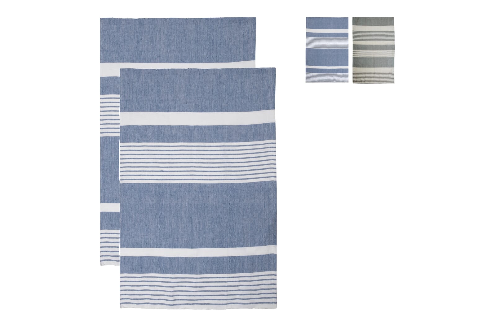 Sagaform Ella hamamdoek 2-pack 50x70cm, Blauw