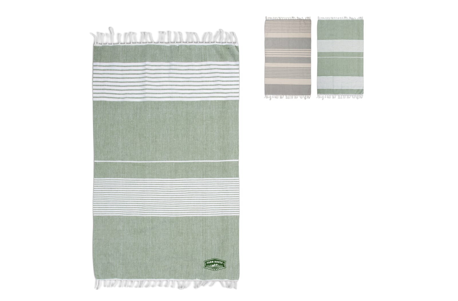 Sagaform Ella Hamamdoek biokatoen 90x170cm Groen