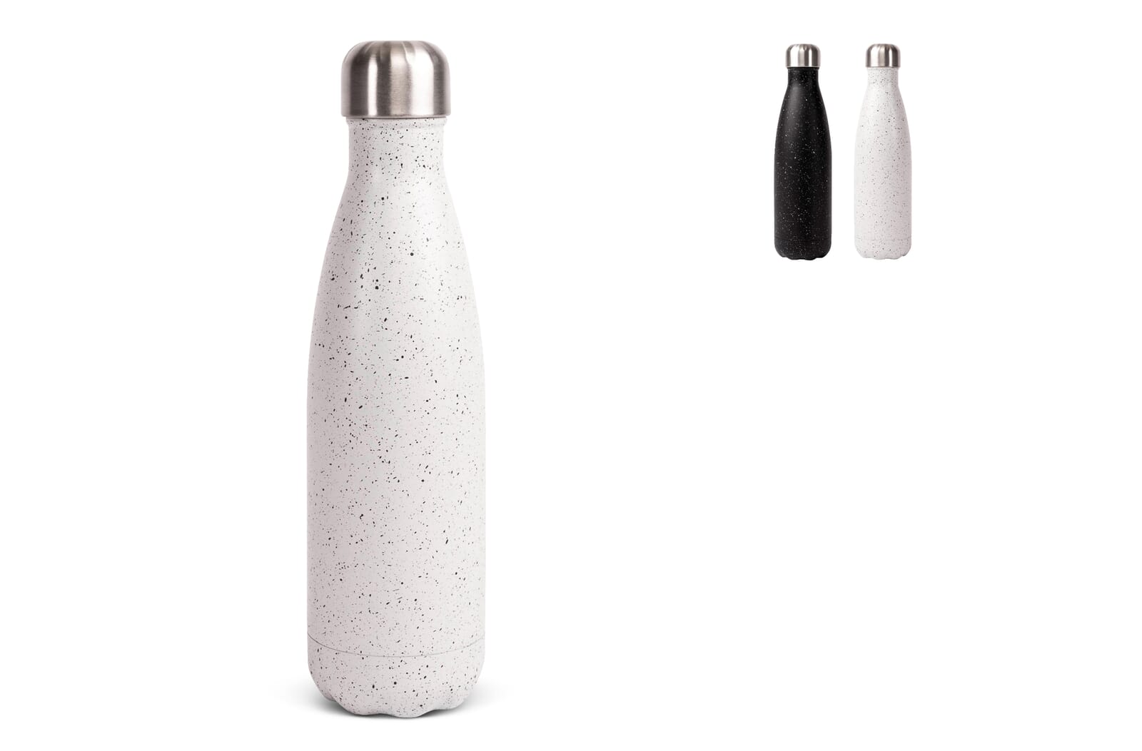 Sagaform Nils stalen fles Splash 500ml Wit / Zwart