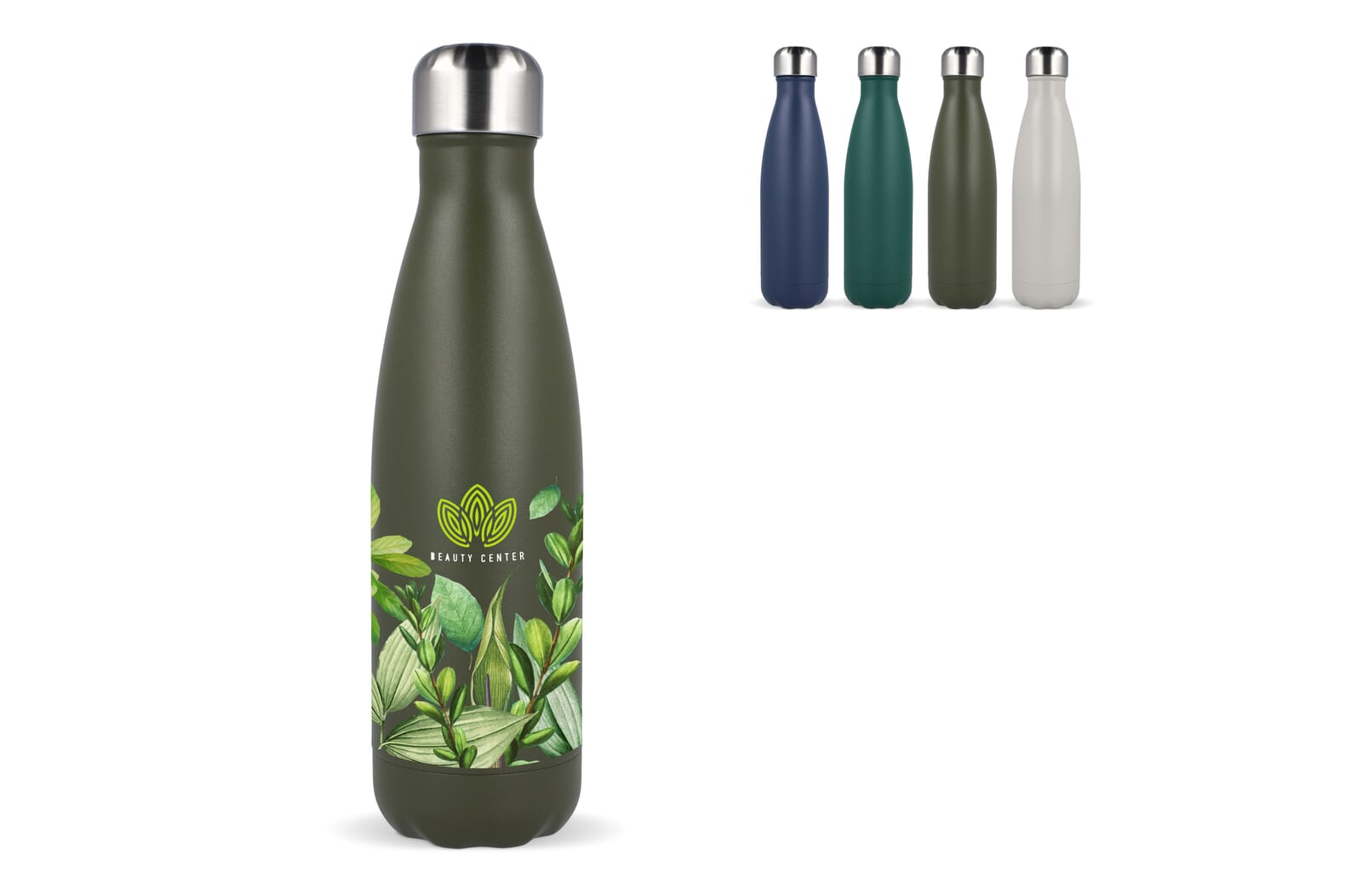 Sagaform Nils stalen fles gepoedercoat 500 ml Donkerblauw