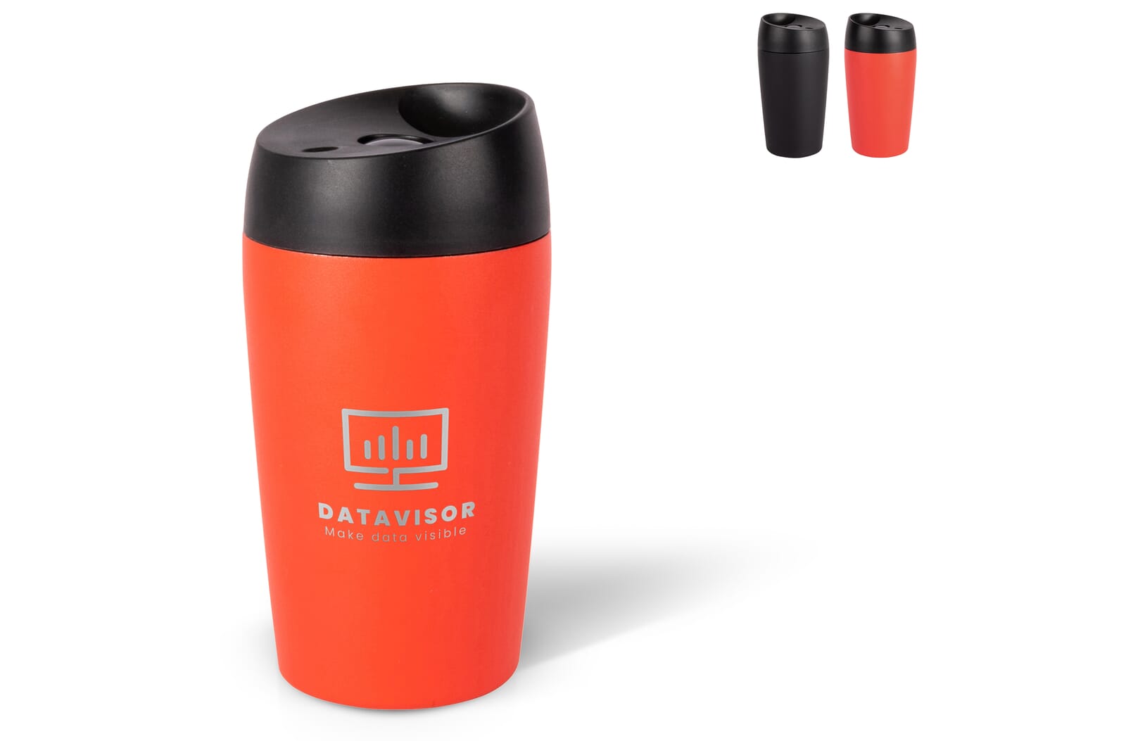 Sagaform Loke dubbelwandige mok met rubberen Coating 240ml Zwart