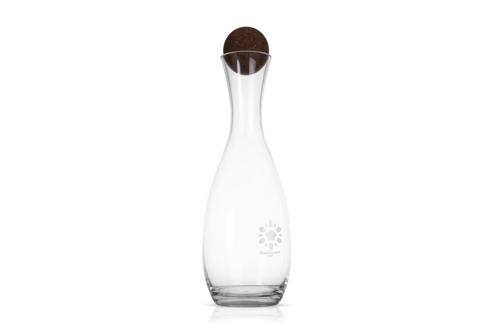Sagaform Nature karaf met kurkstopper 1,5 liter Transparant