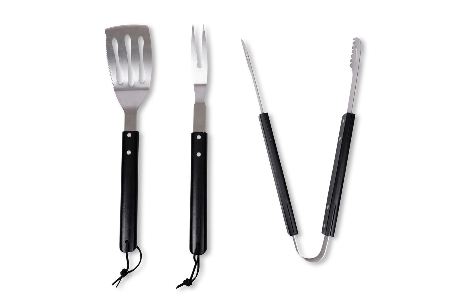 Sagaform Fredde BBQ set 3-delig Zwart / Zilver