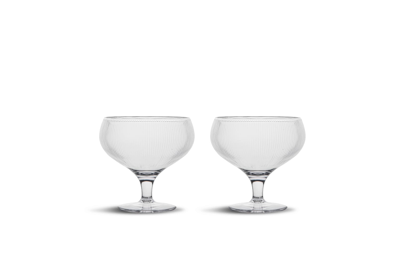 Billi coupe glas set van 2 Transparant