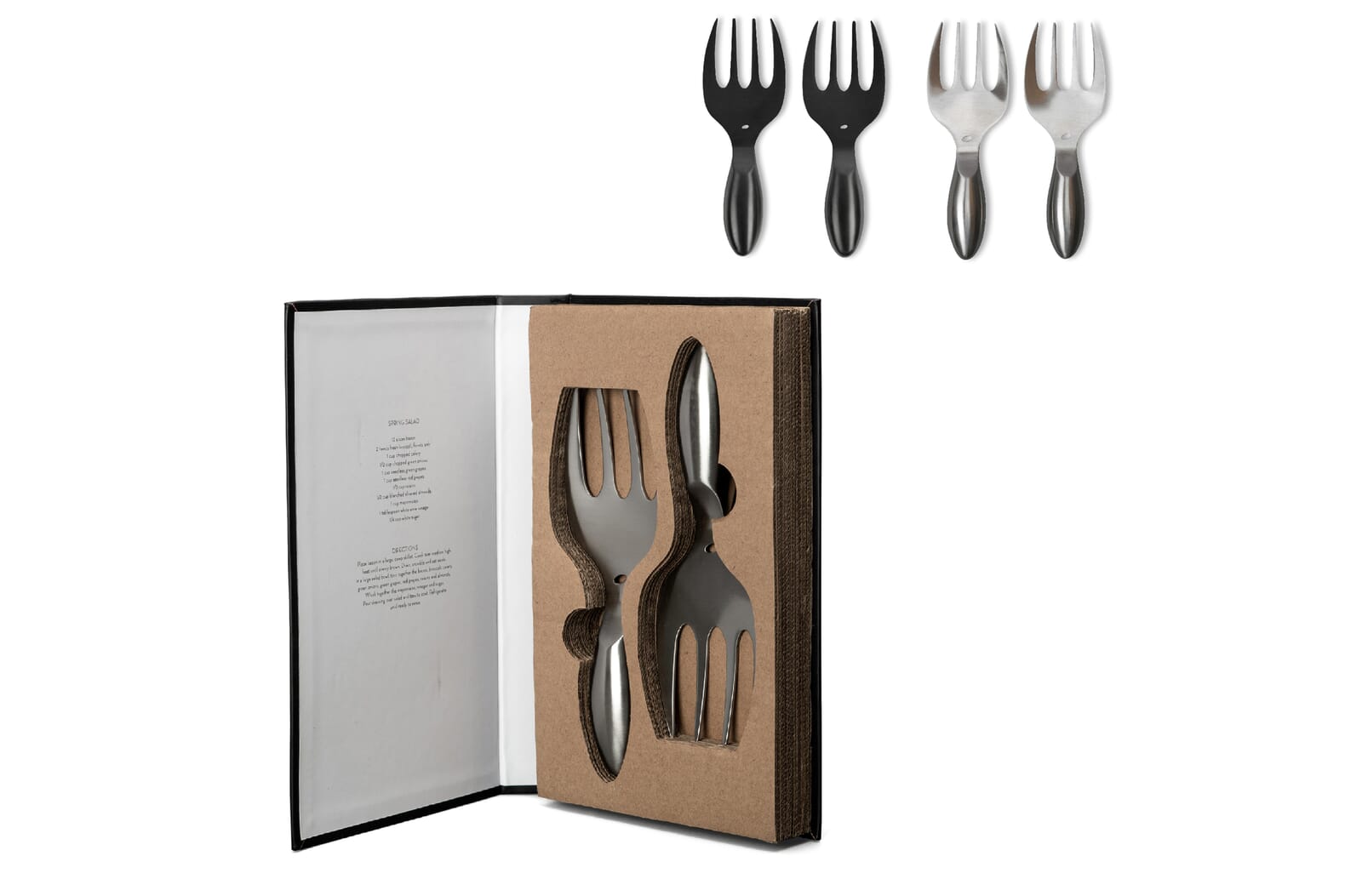 Byon Insalata salade serveer set Zwart