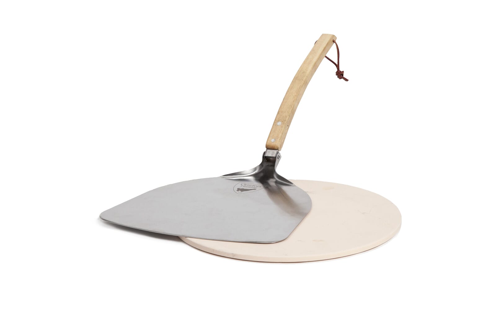 Orrefors Hunting pizzasteen met pizzaschep Hout