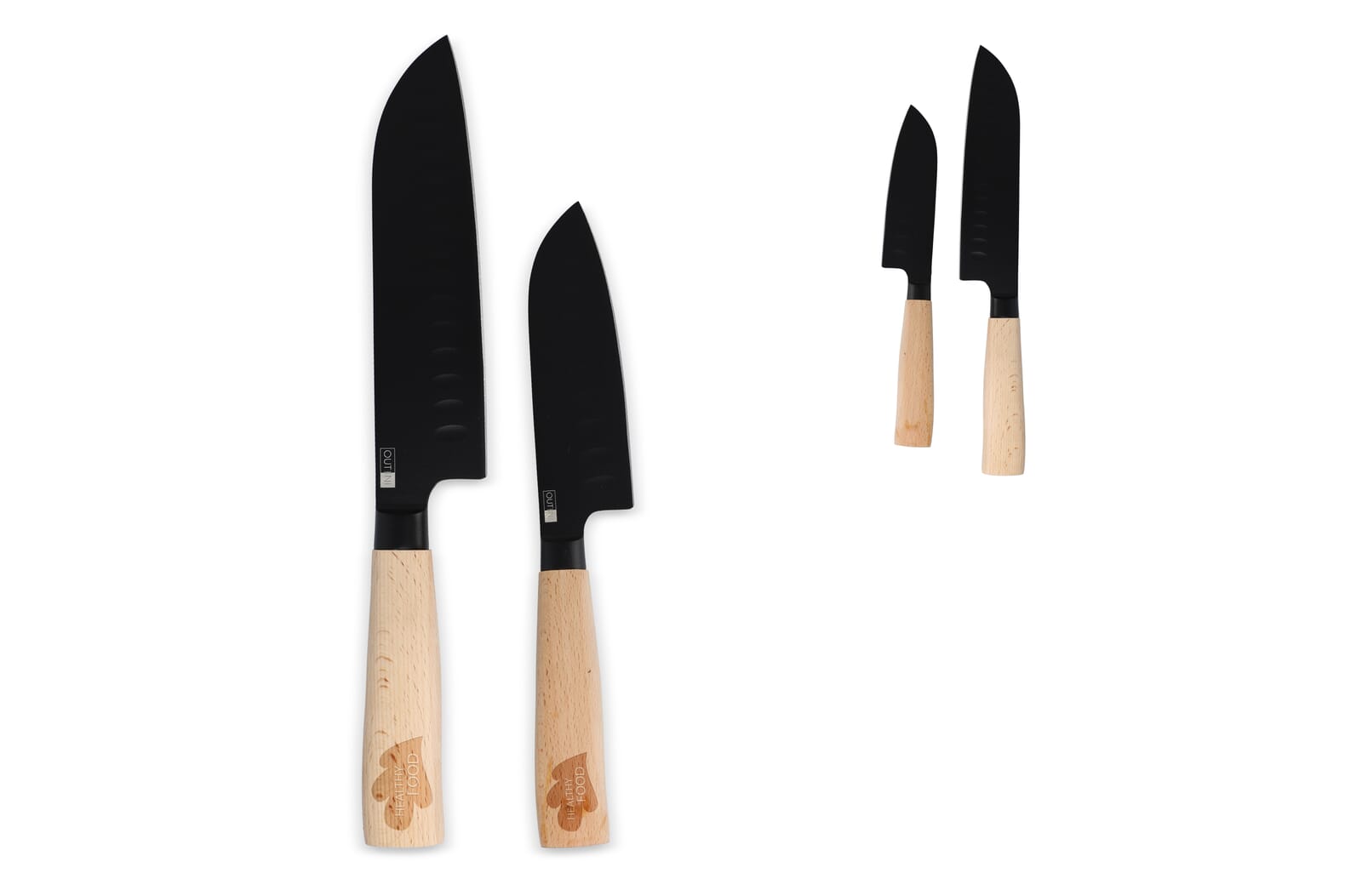 InSideOut Santoku 2pc Messenset Ravn Hout
