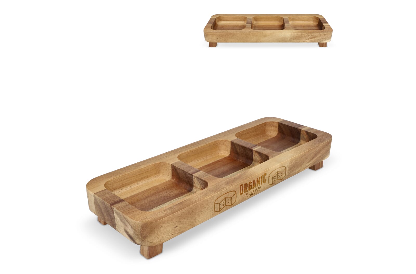 InSideOut Houten snack tafeltje, 35cm Hout