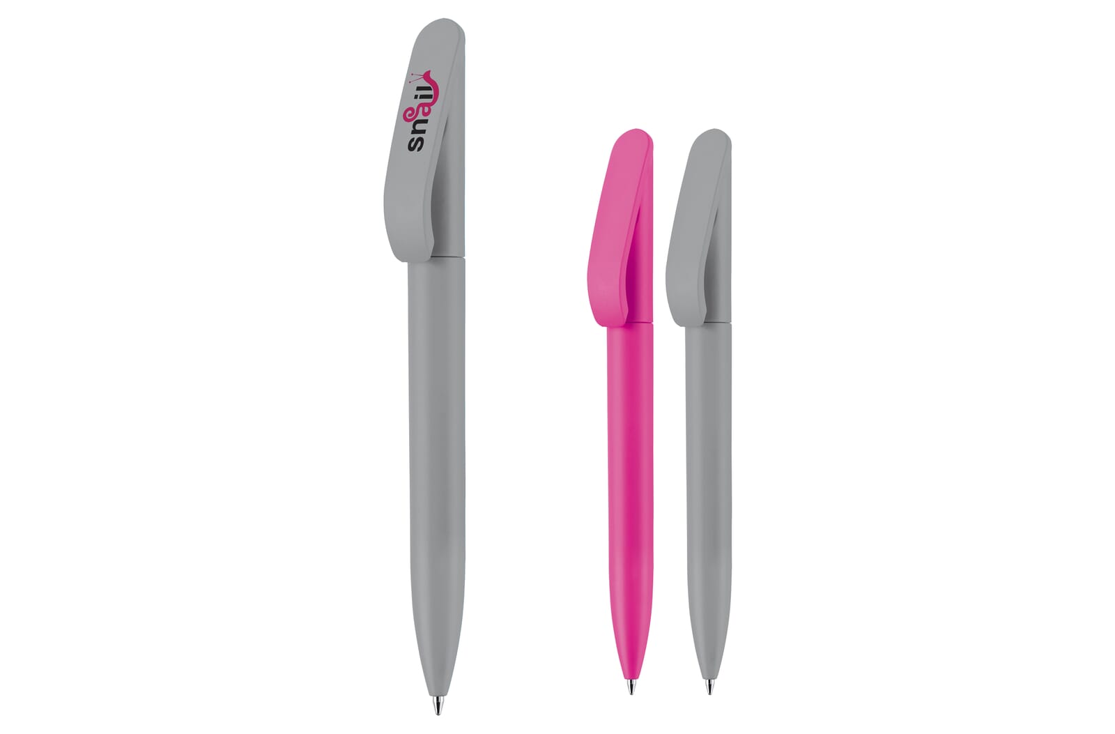 Balpen Slash soft touch Made in Germany Grijs