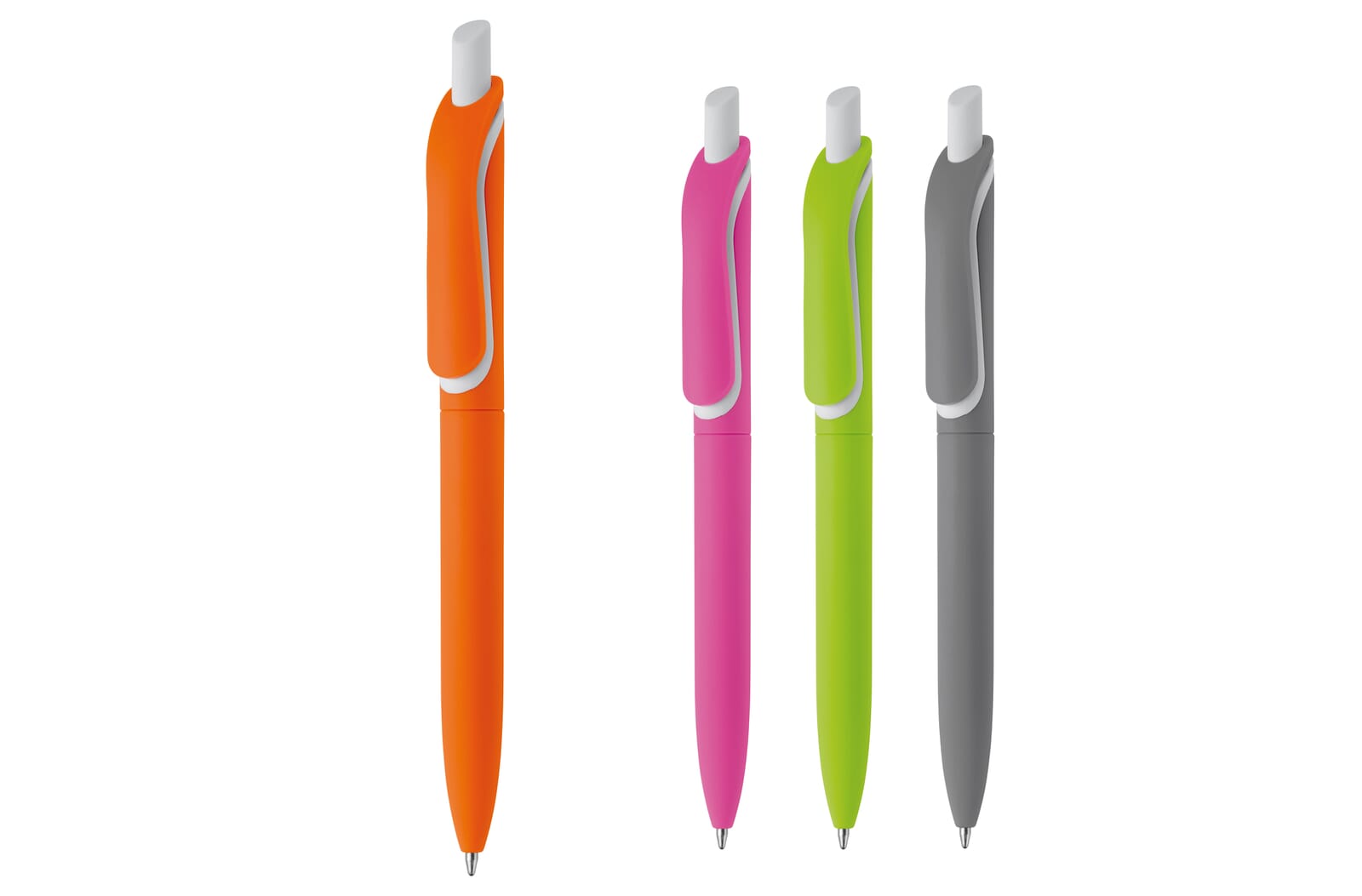 Balpen Click Shadow soft touch Made in Germany Oranje