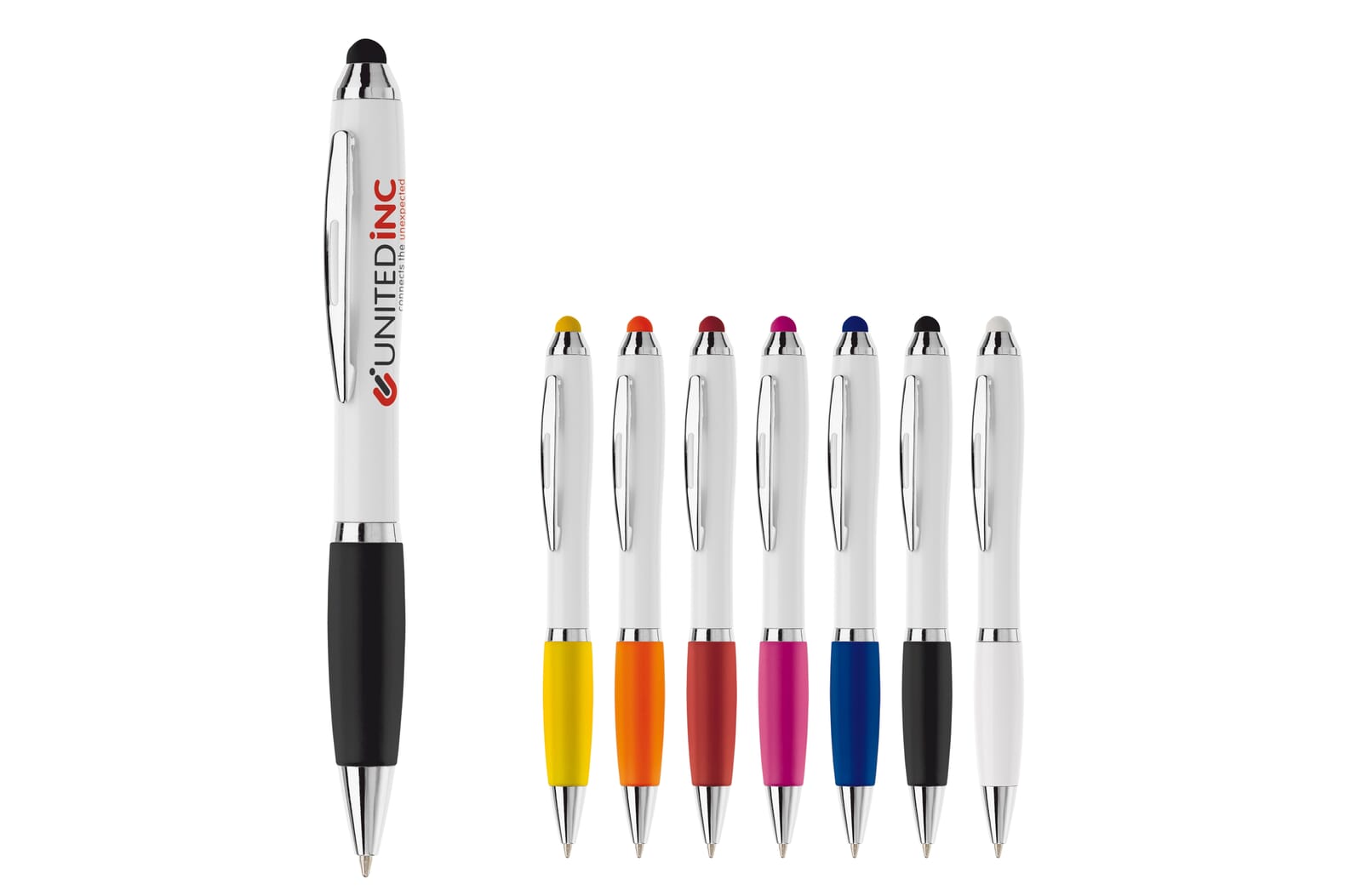 Balpen Hawaï stylus hardcolour Wit / Wit