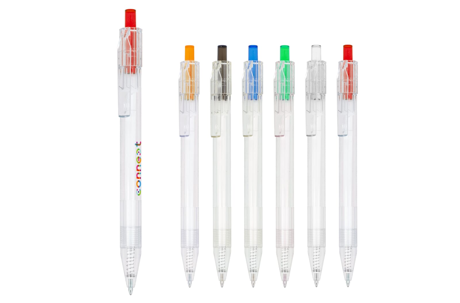 R-PET pen Transparant / Wit